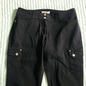 White House Black Market Black Cropped Jeans 6
